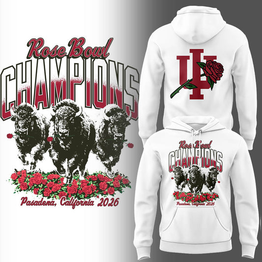Indiana Football x 2026 Rose Bowl Champion Hoodie-LL260102041