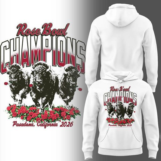 Indiana Football x 2026 Rose Bowl Champion Hoodie-LL260102042