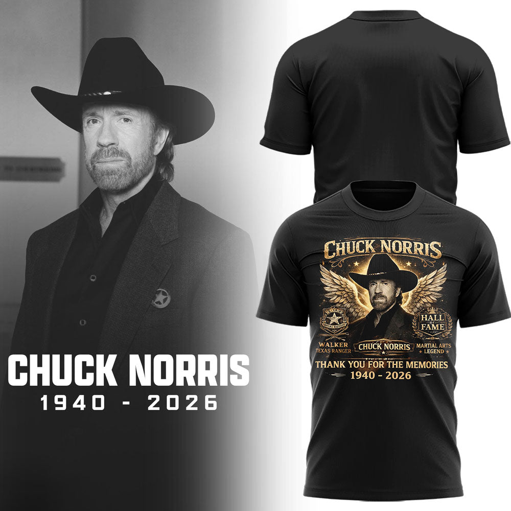 Limited Edition Thank You For The Memories Chuck Norris Shirt