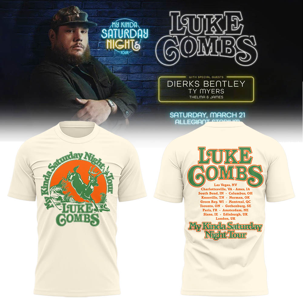 Limited Edition “My Kinda Saturday Night Tour” Tshirt-LL260322005