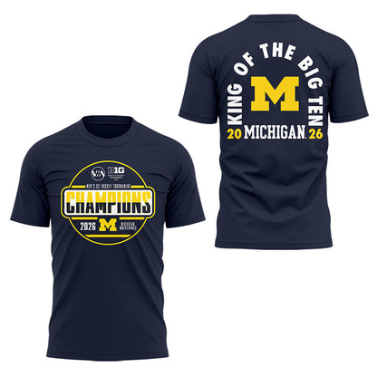 Limited Edition Michigan The Hockey Tournament Champions 2026 Tshirt