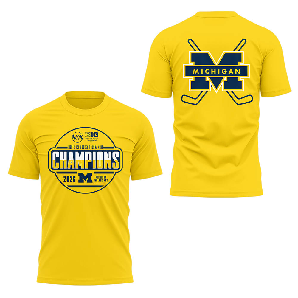Limited Edition Michigan The Hockey Tournament Champions 2026 Tshirt