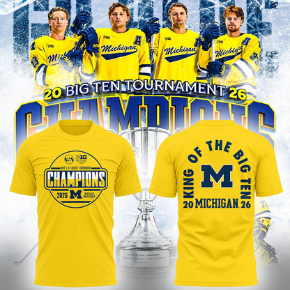 Limited Edition Michigan The Hockey Tournament Champions 2026 Tshirt