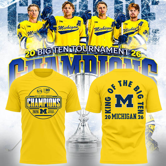 Limited Edition Michigan The Hockey Tournament Champions 2026 Tshirt