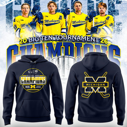 Limited Edition Michigan The Hockey Tournament Champions 2026 Hoodie
