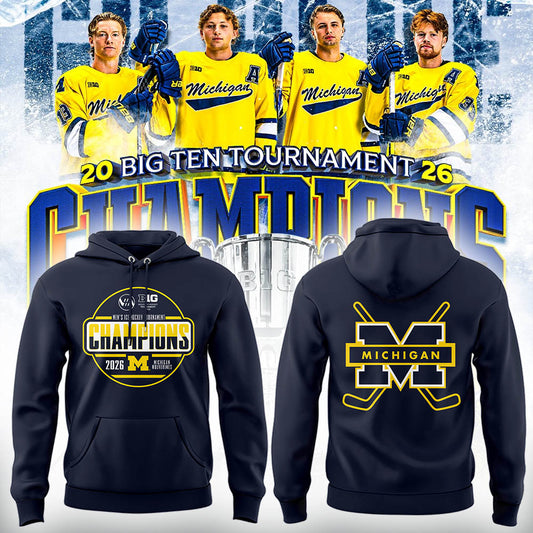 Limited Edition Michigan The Hockey Tournament Champions 2026 Hoodie