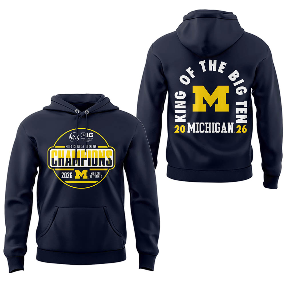 Limited Edition Michigan The Hockey Tournament Champions 2026 Hoodie