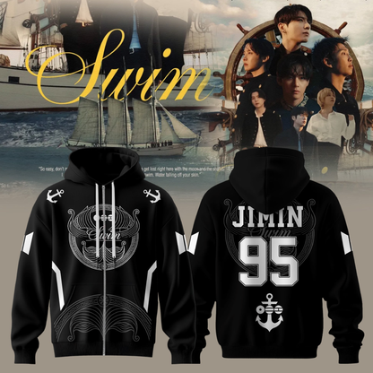BTS – Swim Arirang Album Mixed Mesh ZipHoodie