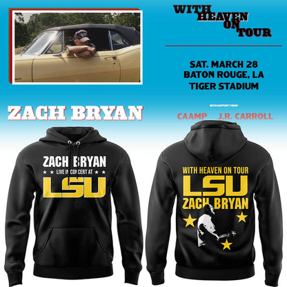 Limited Zach “With Heaven On Tour 2026.” at LSU Hoodie-LL260328006