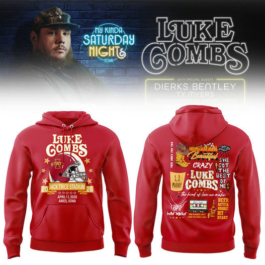 Limited Edition “My Kinda Saturday Night Tour” at Jack Trice Stadium Hoodie-LL260409006