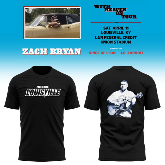Limited Zach “With Heaven On Tour 2026.” At Louisville TShirt-LL260410020