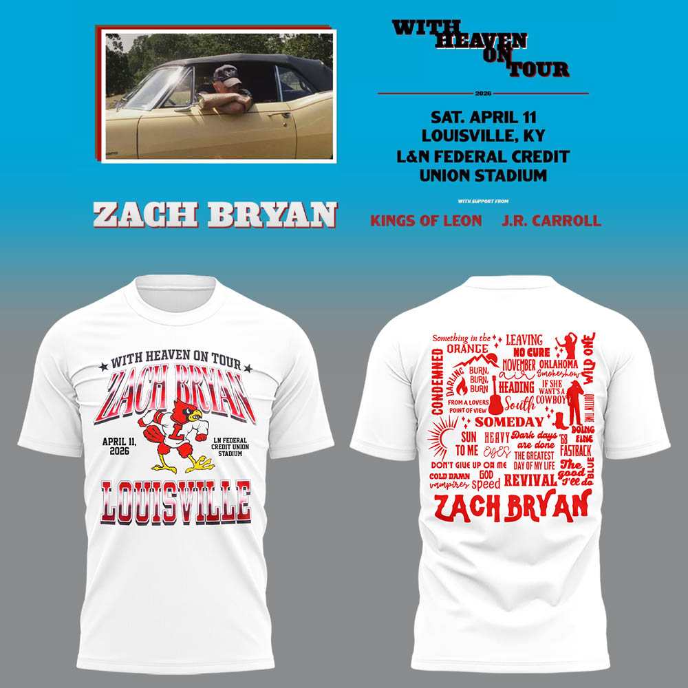 Limited Zach “With Heaven On Tour 2026.” At Louisville TShirt-LL260410034