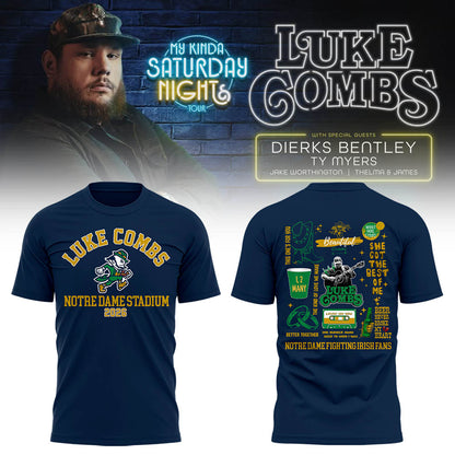 Limited Edition “My Kinda Saturday Night Tour” at Notre Dame Stadium Tshirt-LL260415002