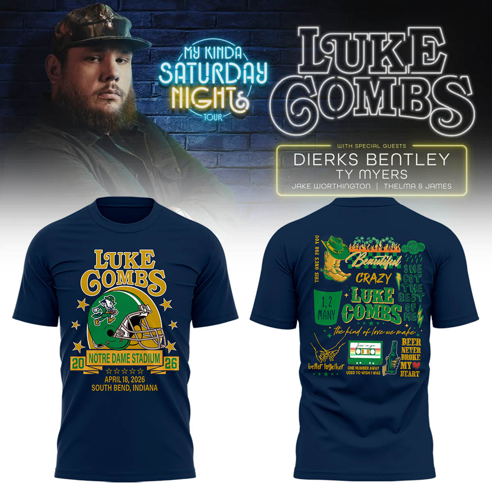 Limited Edition “My Kinda Saturday Night Tour” at Notre Dame Stadium Tshirt-LL260415004