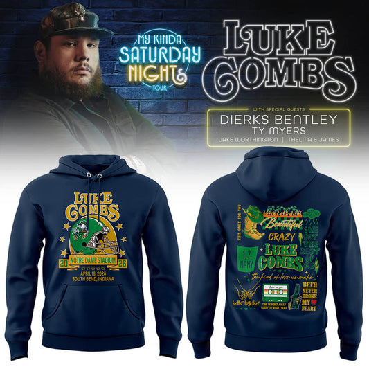 Limited Edition “My Kinda Saturday Night Tour” at Notre Dame Stadium Hoodie-LL260415005