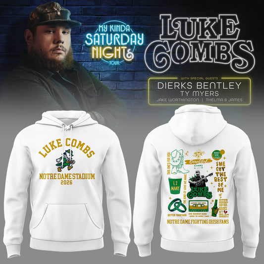 Limited Edition “My Kinda Saturday Night Tour” at Notre Dame Stadium Hoodie-LL260415007