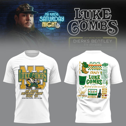 Limited Edition “My Kinda Saturday Night Tour” at Notre Dame Stadium Tshirt-LL2604160013