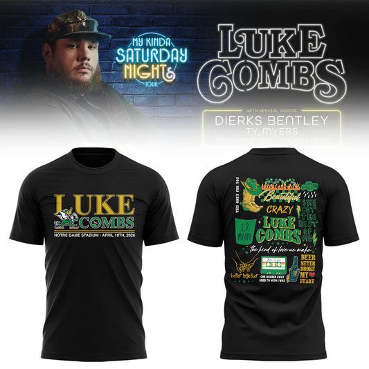 Limited Edition “My Kinda Saturday Night Tour” at Notre Dame Stadium Tshirt-LL2604160014