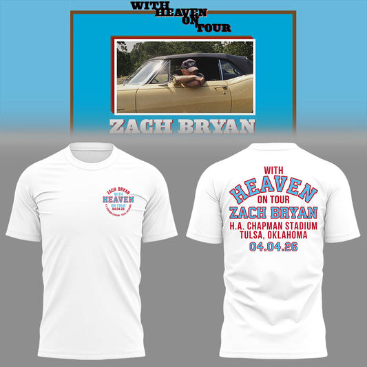 Limited Zach “With Heaven On Tour 2026.” at H.A. Chapman Stadium TShirt-LL260504001