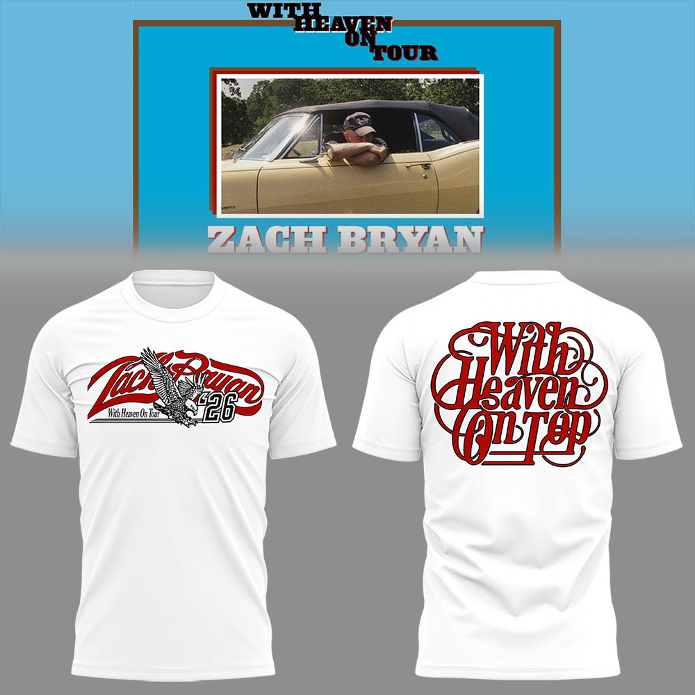 Limited Zach “With Heaven On Tour 2026.” TShirt-LL260504003