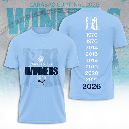 Manchester City Carabao Cup Winner’s 2026 3D Apparel