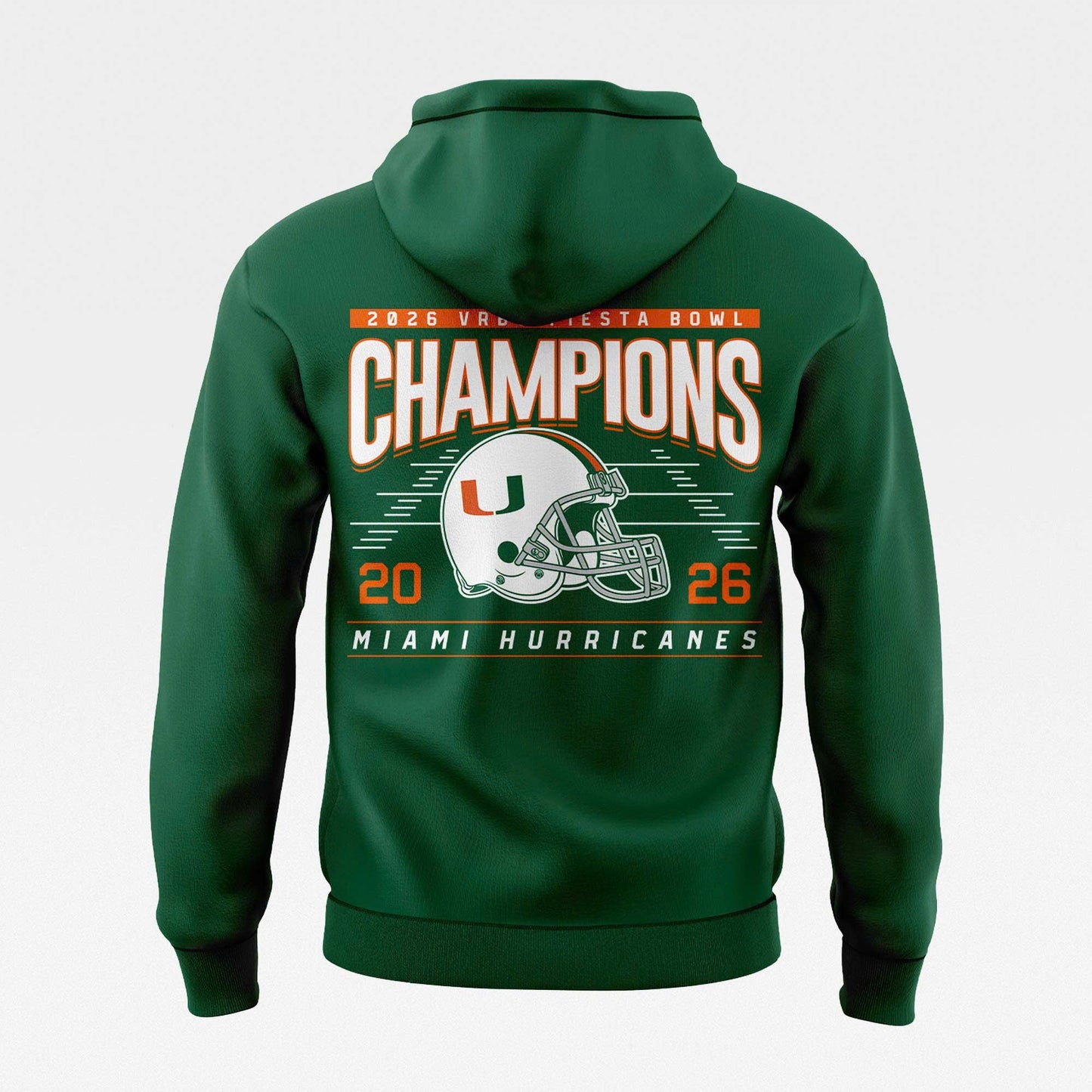 Miami Hurricanes 2026 Fiesta Bowl Champions Hoodie – Green