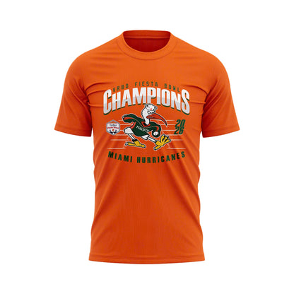 Miami Hurricanes 2026 Fiesta Bowl Champions T-shirt – Orange