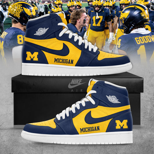 Michigan Wolverines Special Edition Air Jordan 1 Sneaker