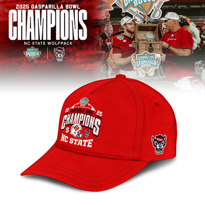 NC State Wolfpack 2025 Gasparilla Bowl Champions Hoodie