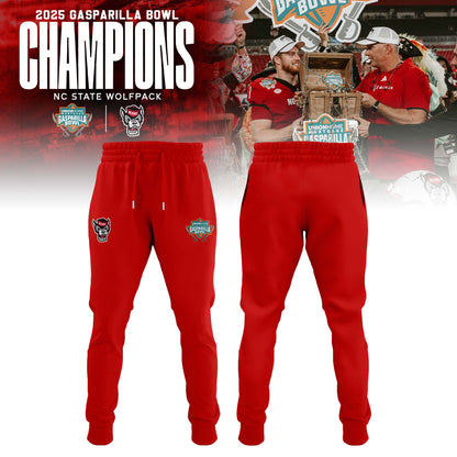 NC State Wolfpack 2025 Gasparilla Bowl Champions Hoodie