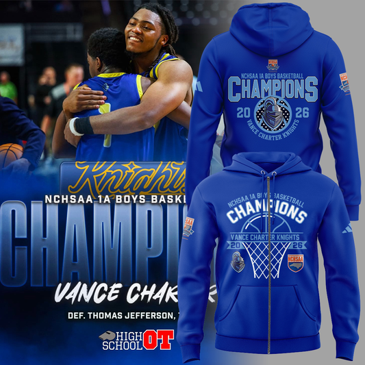 Limited Edition 1A Boys Basketball Champions 🏀🏆 Zip Hoodie