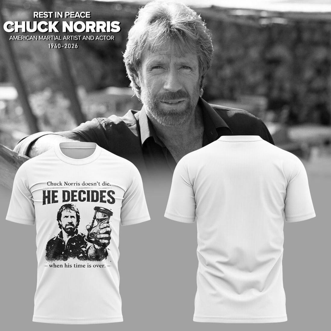 REST IN PEACE 🖤🕊️ Chuck Norris TShirt