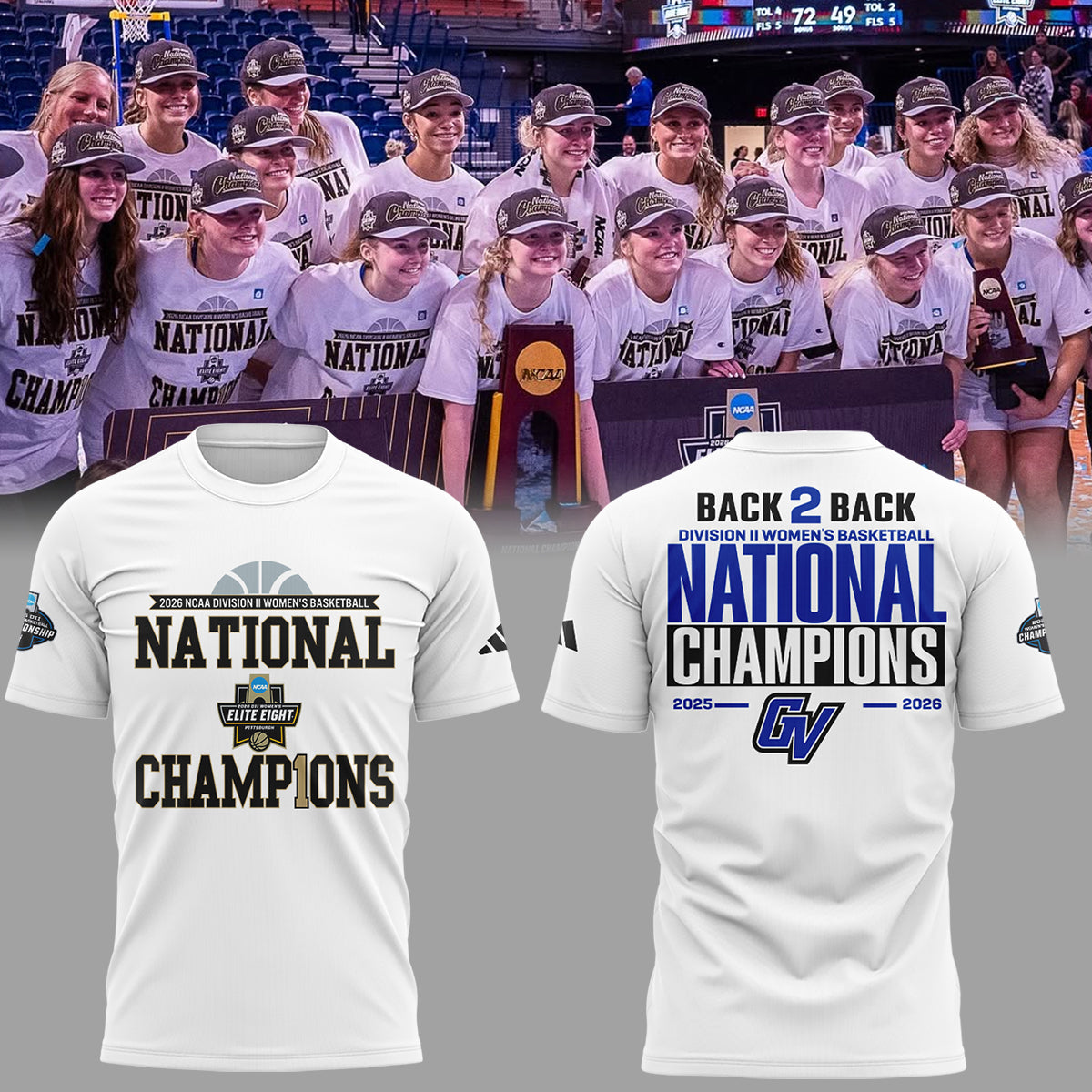 Limited Edition 2026 D2 Women’s Basketball National Champions 🏀🏆 Shirt-ND03302616
