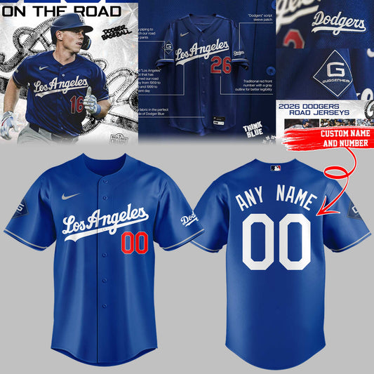 CUSTOM – Limited Edition Dodgers blue threads Jersey