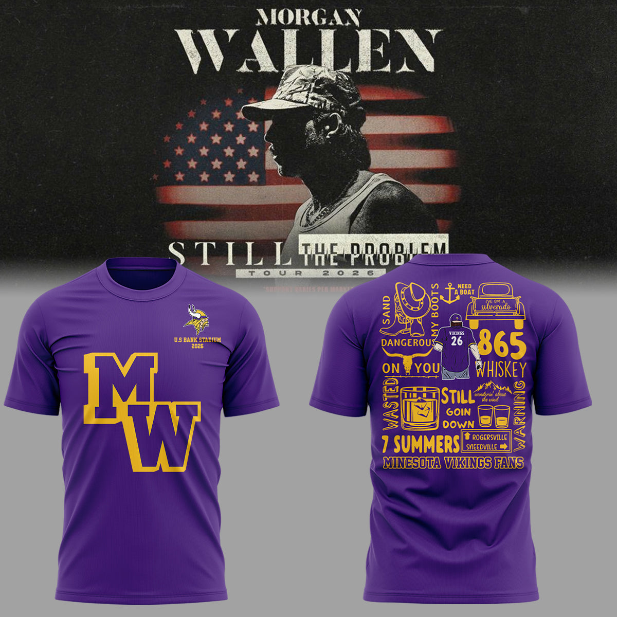 Limited Edition Still The Problem Tour U.S Bank Stadium Shirt-ND04072626