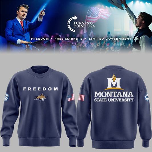 Limited Edition Montana State x Turning Point USA 2025 Sweatshirt | RT40