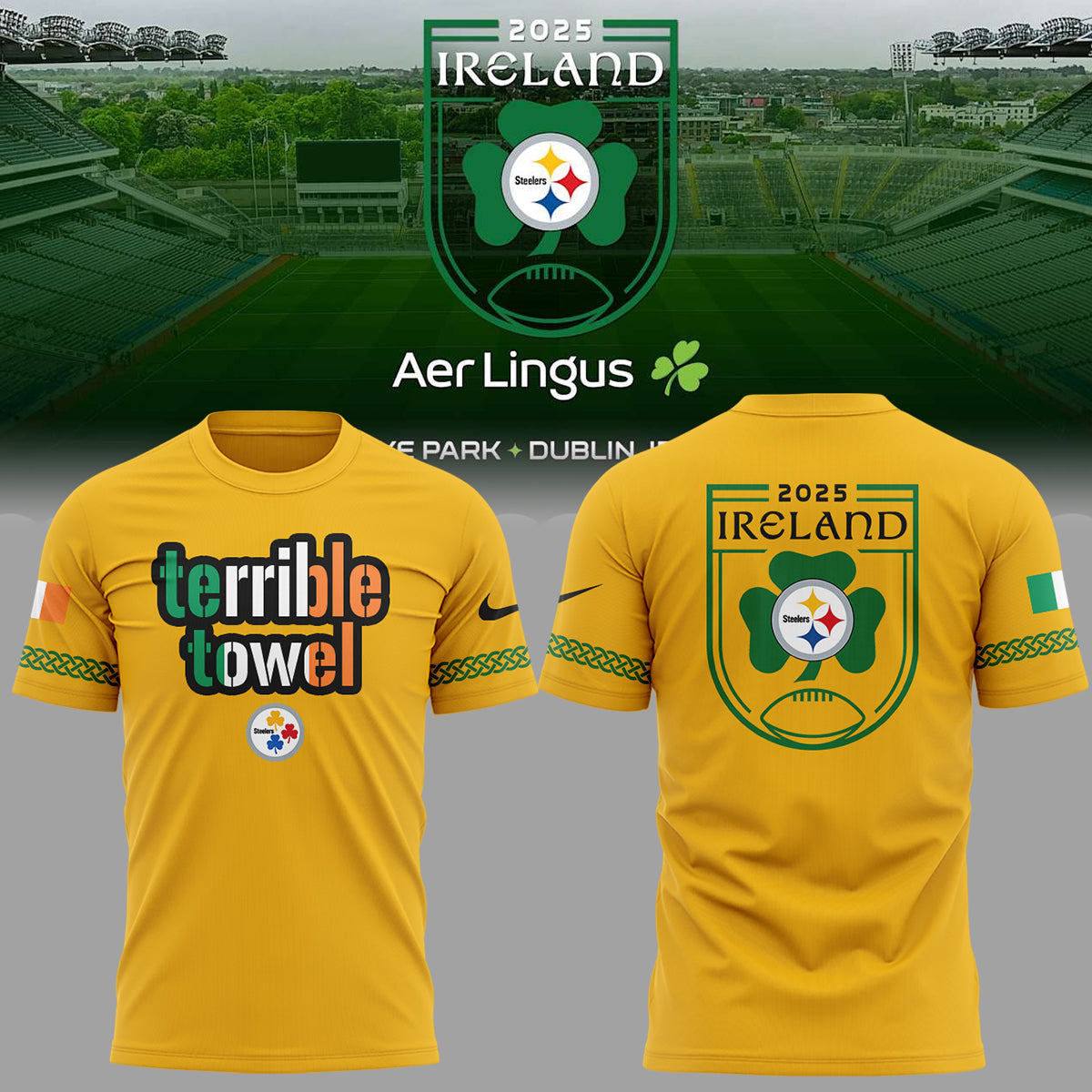 . Ireland 2025 Limited Edition Dublin Game Tshirt