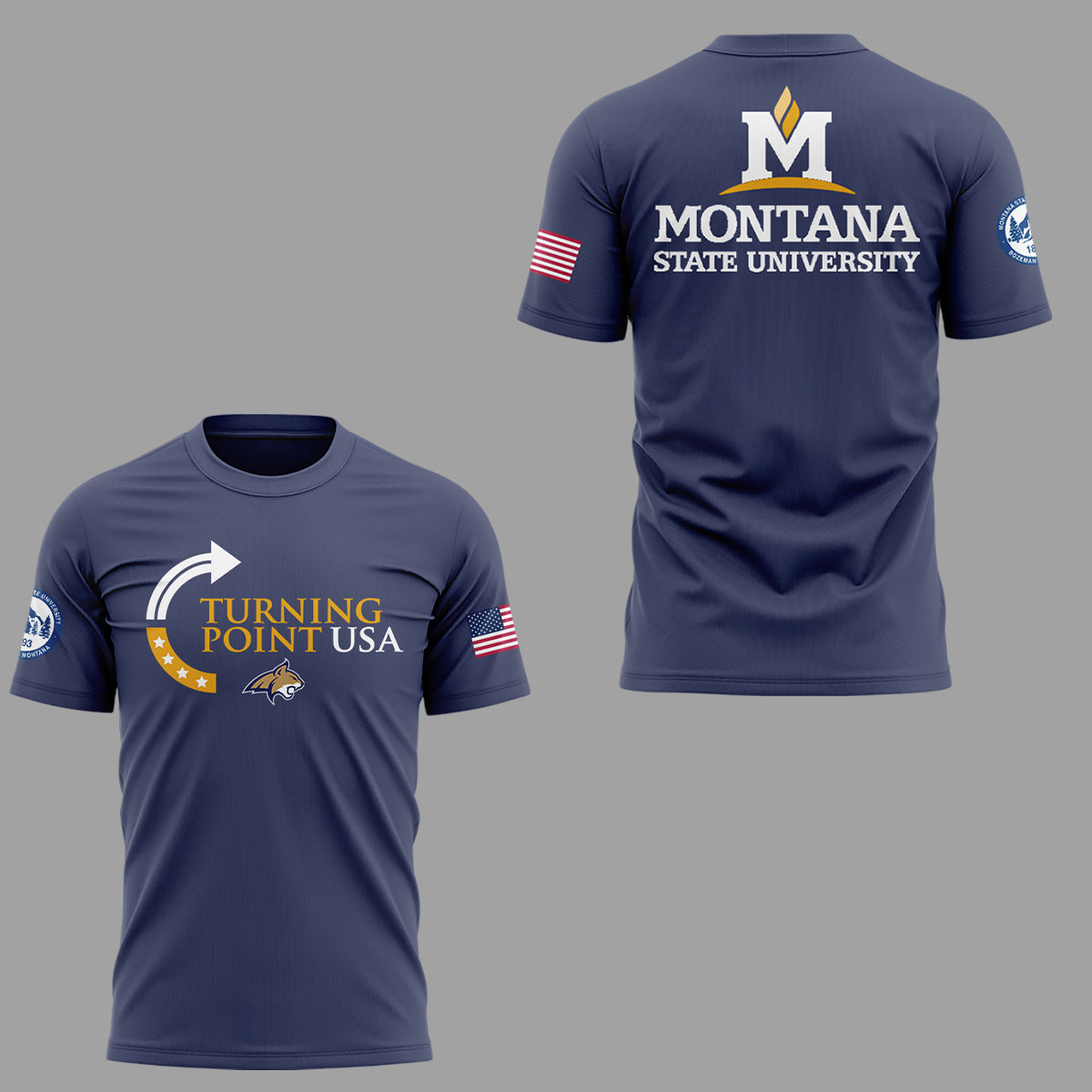 Limited Edition Montana State x Turning Point USA 2025 Tshirt | NJ18