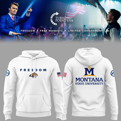 Limited Edition Montana State x Turning Point USA 2025 Hoodie | xZ57