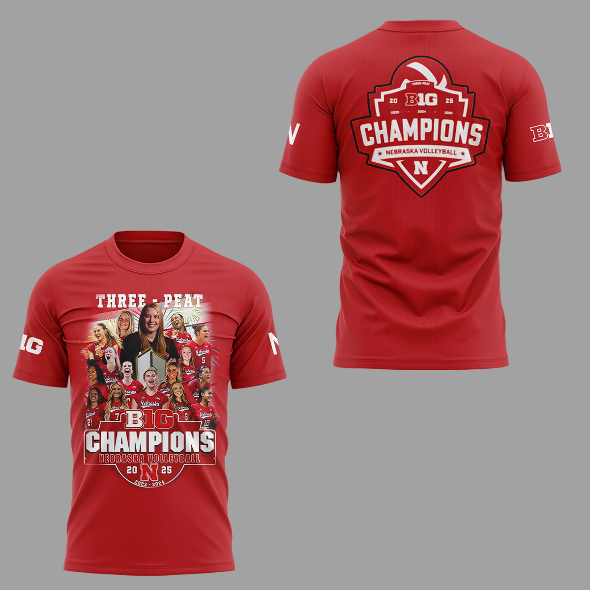 Limited Edition Nebraska – B1G Volleyball CHAMPS Shirt-ND11292507