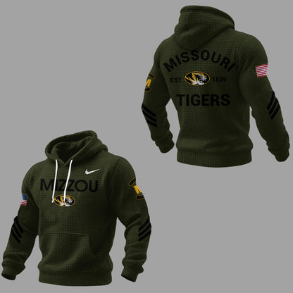 Limited Edition Mizzou Tigers Veteran Waffle Hoodie-ND11292516