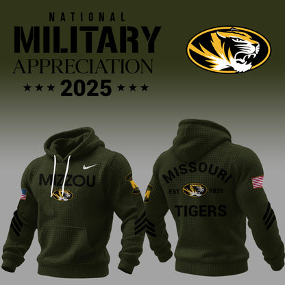 Limited Edition Mizzou Tigers Veteran Waffle Hoodie-ND11292516