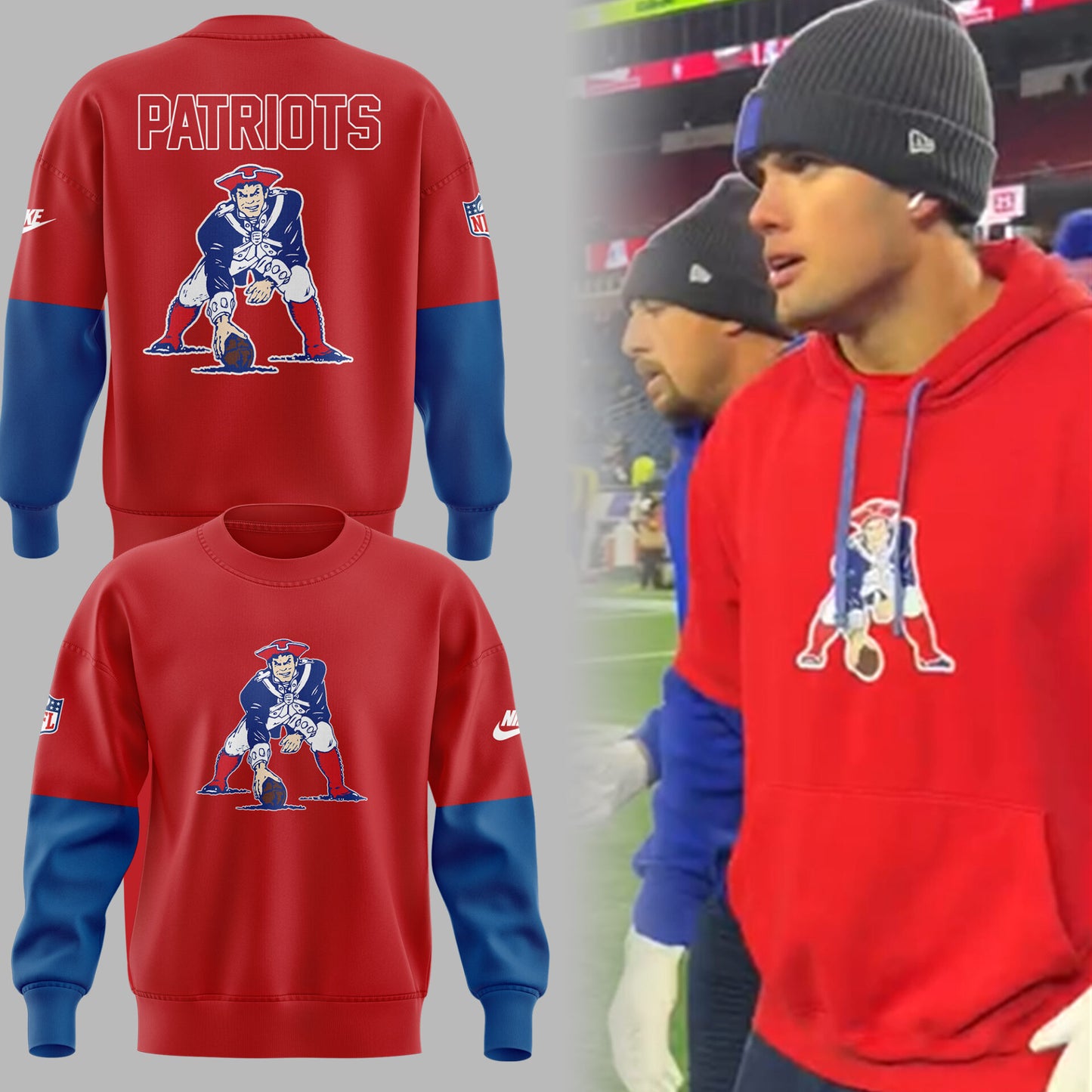 Limited Edition NE Patriots Throwback 1992 Sweatshirt-ND12022503