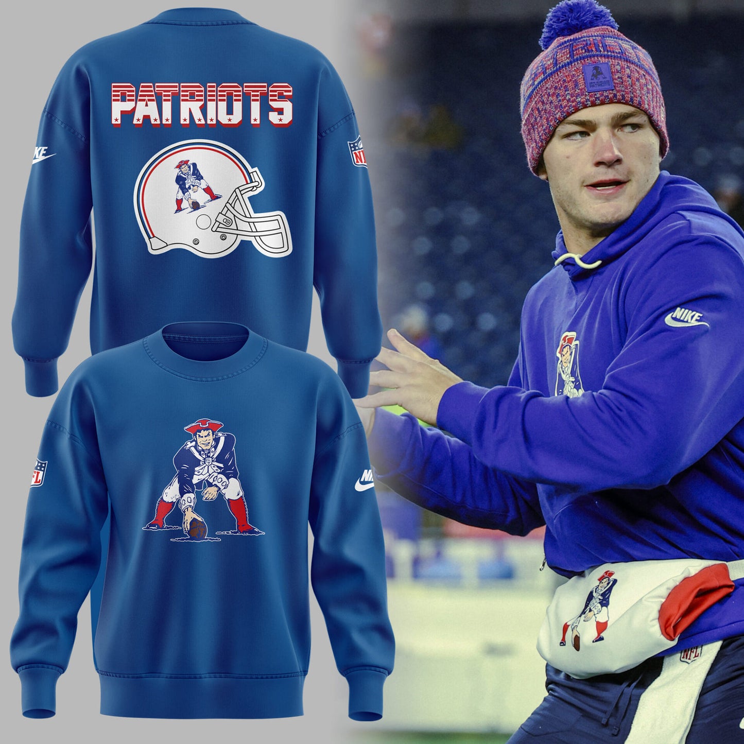 Limited Edition NE Patriots Throwback 1992 Sweatshirt-ND12022533