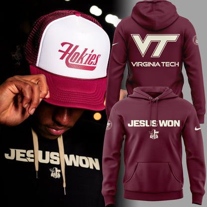 Virginia Tech Hokies x Jesus Won Limited Edition Hoodie