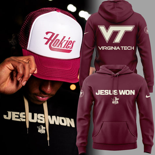 Virginia Tech Hokies x Jesus Won Limited Edition Hoodie