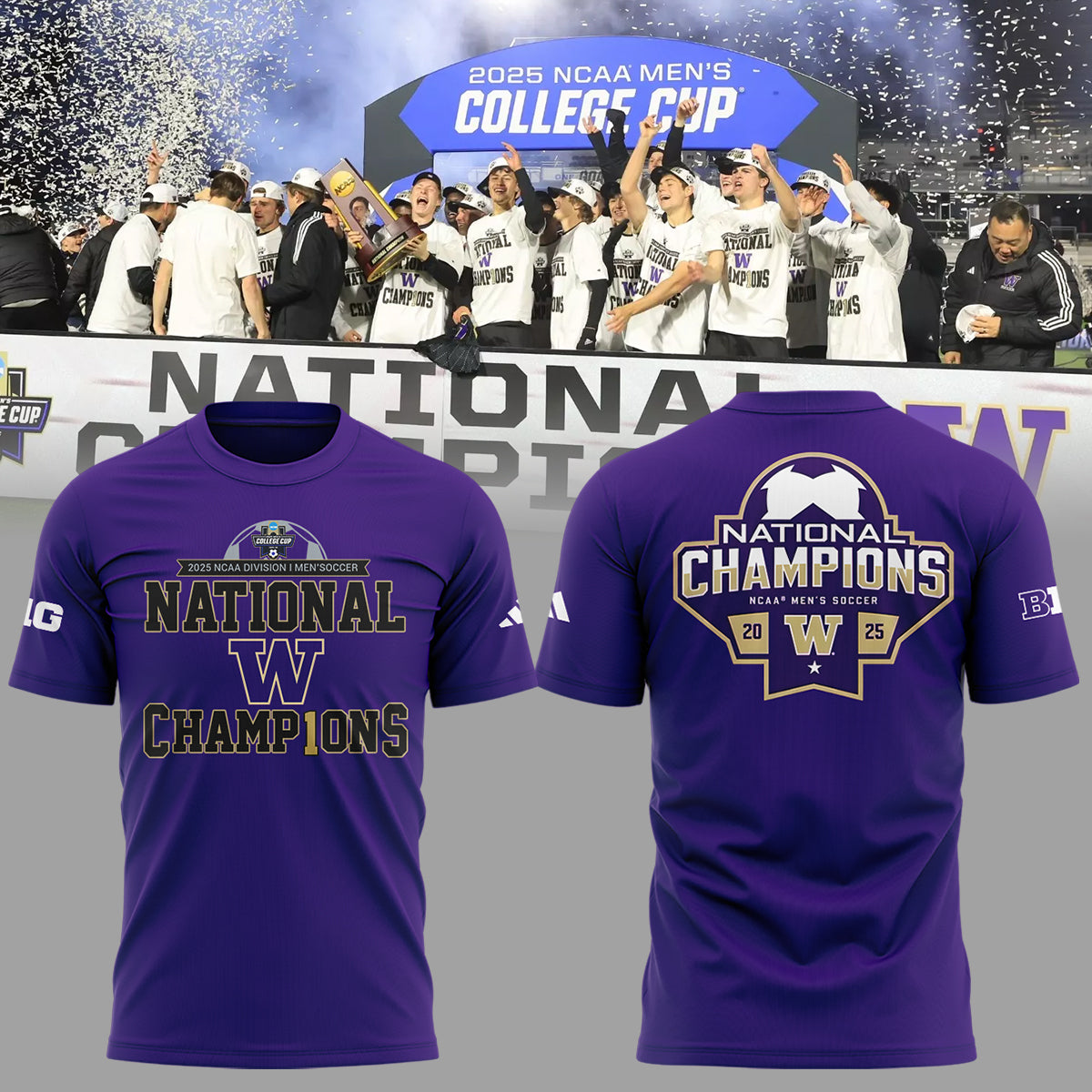 Limited Edition Huskies National Champions T-Shirt-ND12162519
