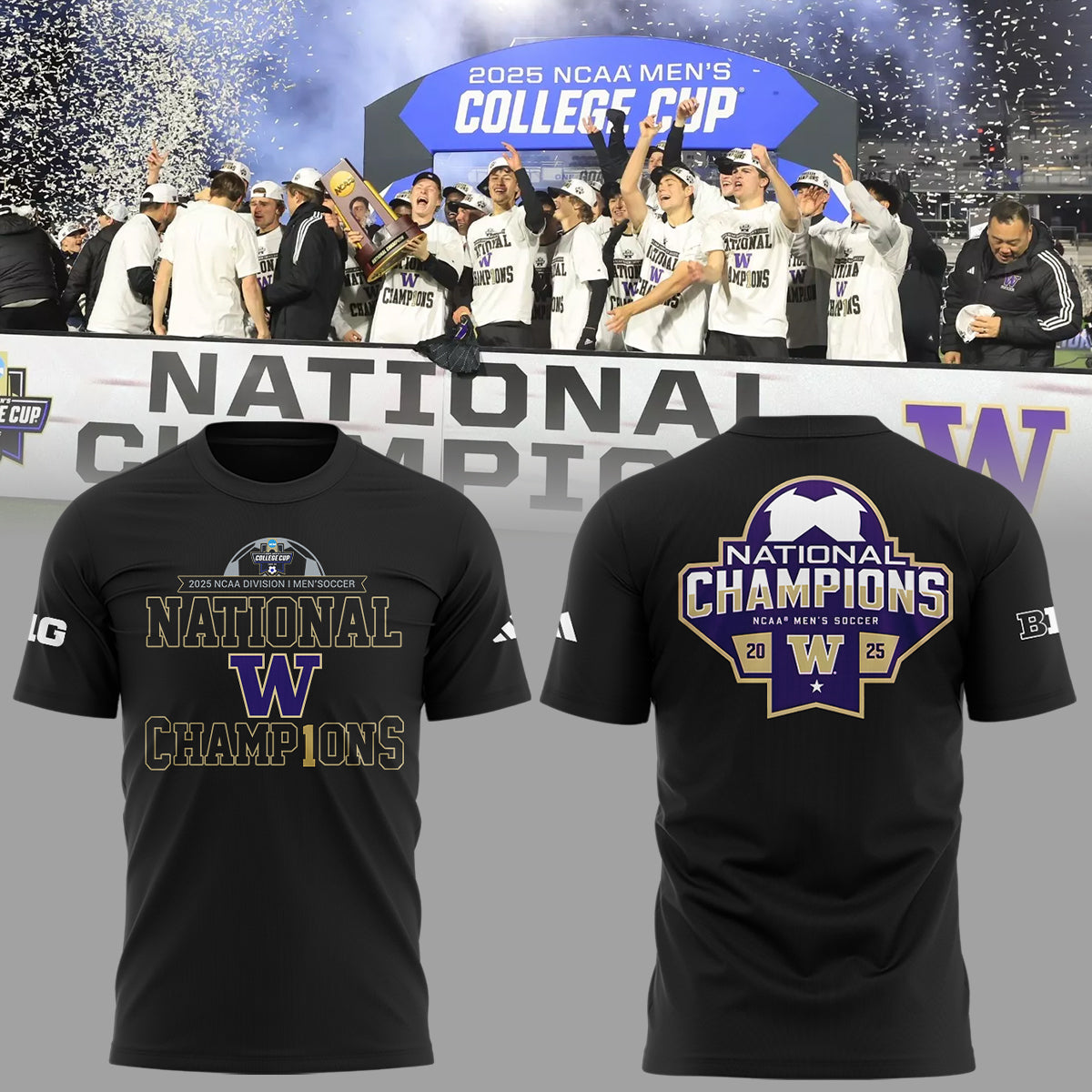 Limited Edition Huskies National Champions T-Shirt-ND12162522
