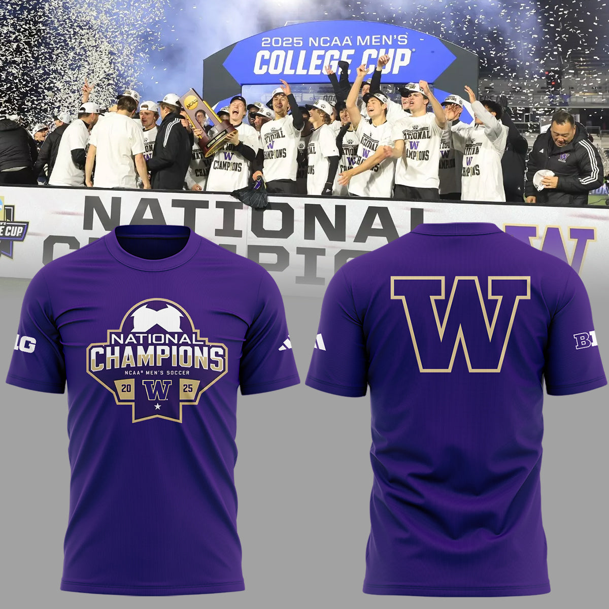 Limited Edition Huskies National Champions T-Shirt-ND12162531