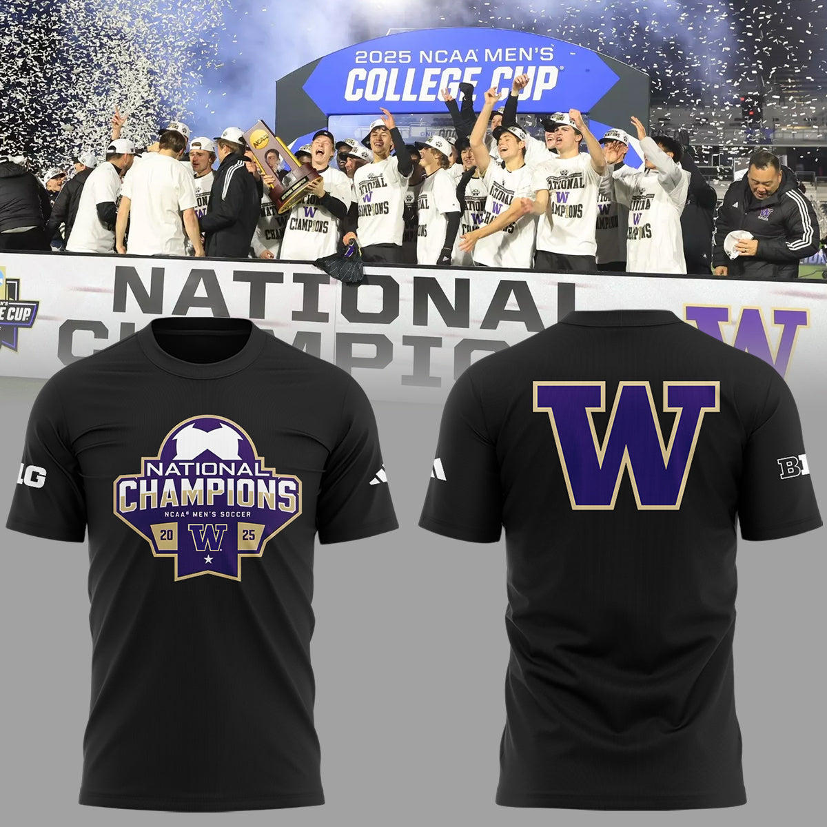 Limited Edition Huskies National Champions T-Shirt-ND12162534